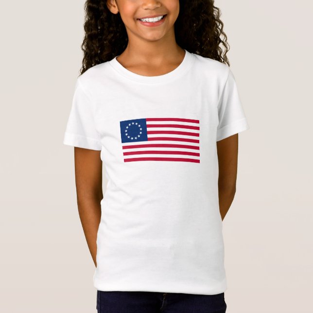 Camiseta Bandeira americana Betsy Ross (Frente)