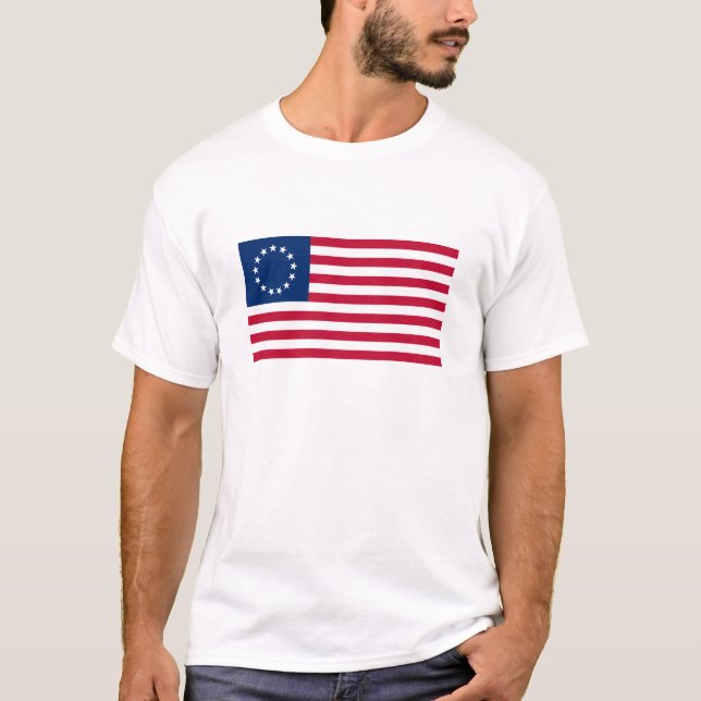 Camiseta Bandeira americana Betsy Ross (Frente)
