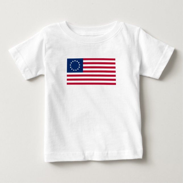 Camiseta Bandeira Americana Betsy Ross (Frente)