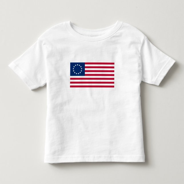 Camiseta Bandeira Americana Betsy Ross (Frente)