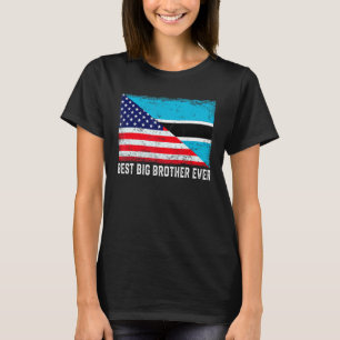 Camiseta Bandeira Americana Botsuana é o melhor irmão mais