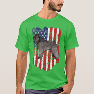 Camiseta Bandeira Americana Bouvier des Flandres 4 de Julho