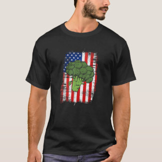 Camiseta Bandeira Americana Broccoli Fazendeiros Adoram Cre