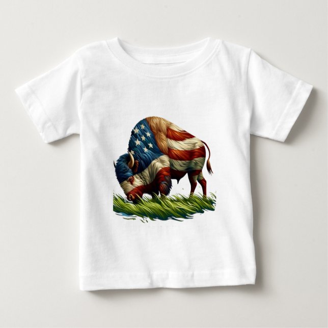 Camiseta Bandeira Americana Buffalo (Frente)