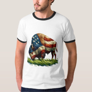 Camiseta Bandeira Americana Buffalo