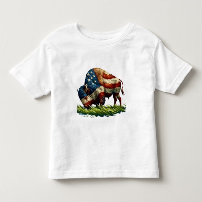 Camiseta Bandeira Americana Buffalo (Frente)
