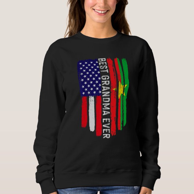 Camiseta Bandeira Americana Burkina Faso Sinalizador Melhor (Frente)