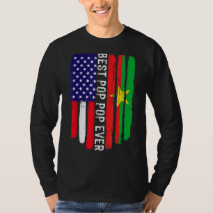 Camiseta Bandeira Americana Burkina Faso Sinalizador Melhor