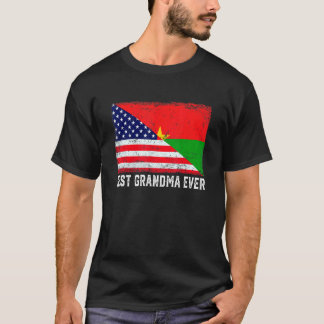 Camiseta Bandeira Americana Burkina Faso Sinalizador Melhor