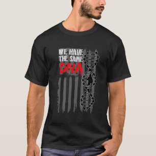 Camiseta Bandeira Americana Caçando Dna - Caçador Patriótic