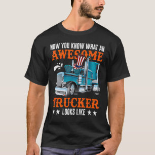 Camiseta Bandeira Americana Caminhão Motorista Boné de Cami