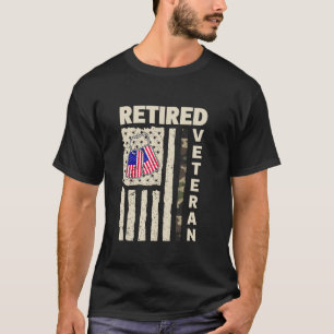 Camiseta Bandeira Americana Camo Orgulha Vestígios do Exérc