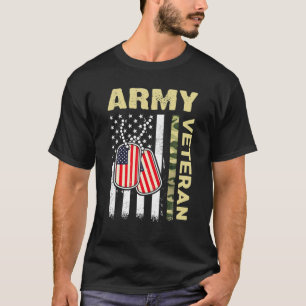Camiseta Bandeira Americana Camo Orgulha Veterano do Exérc