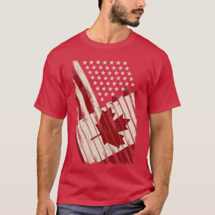 Camiseta Bandeira Americana Canadá