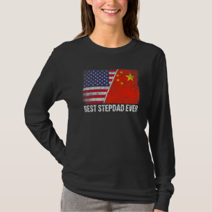 Camiseta Bandeira Americana China Sinalizador Melhor Stepda