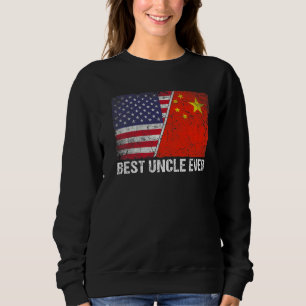 Camiseta Bandeira Americana China Sinalizador Melhor Tio Fe