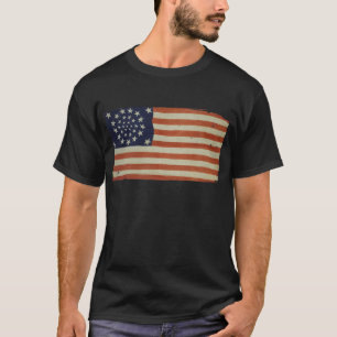 Camiseta Bandeira americana com 34 estrelas