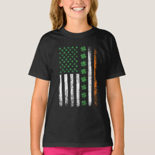 Camiseta Bandeira Americana com Dia de São Patrício de Sham