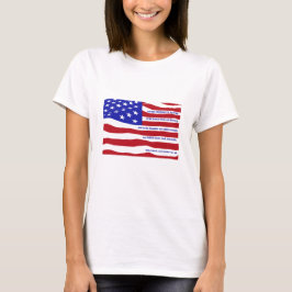 Camiseta Bandeira americana com Penhor em listras