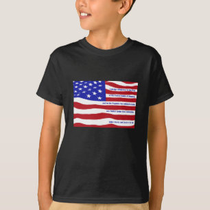 Camiseta Bandeira americana com Penhor em listras