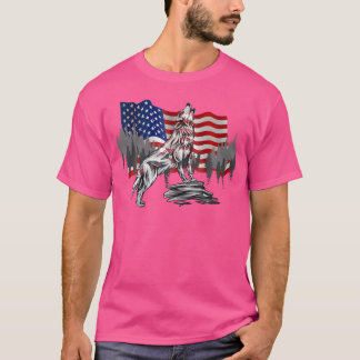 Camiseta Bandeira Americana Conhece Wolf