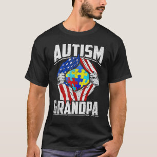 Camiseta Bandeira Americana Conscientização do Autismo Masc