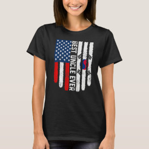 Camiseta Bandeira Americana Coreia do Sul Sinalizador Melho