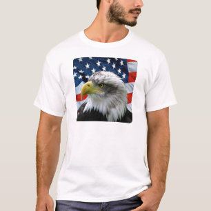 Camiseta Bandeira americana da águia americana