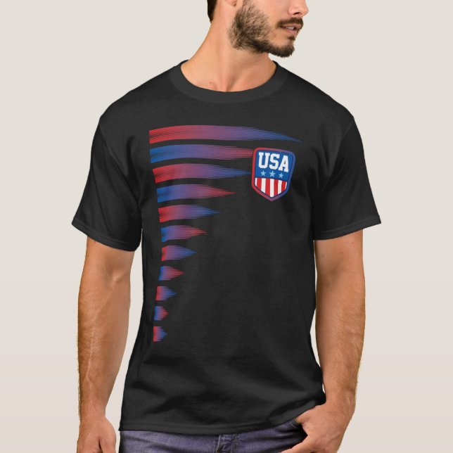 Camiseta Bandeira Americana da América Nacional (Frente)