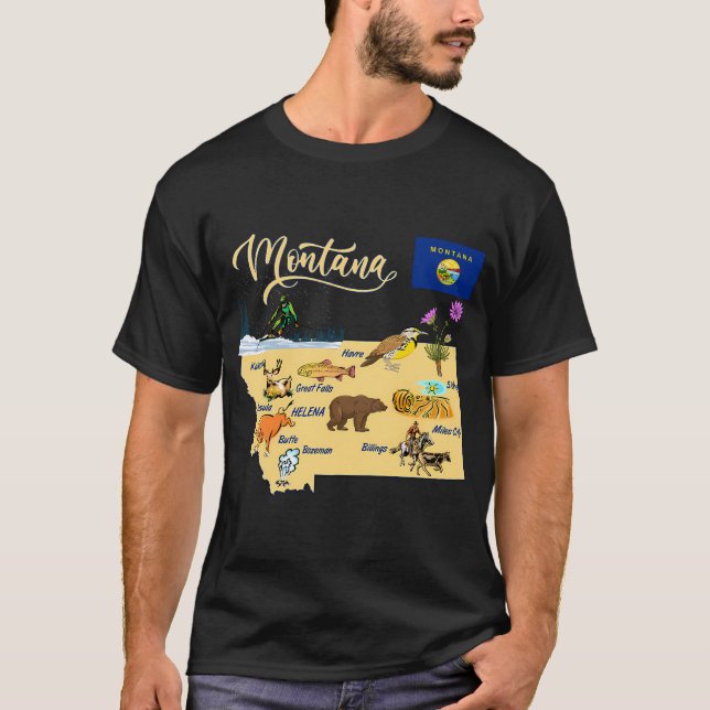 Camiseta Bandeira Americana da Pesca (Frente)