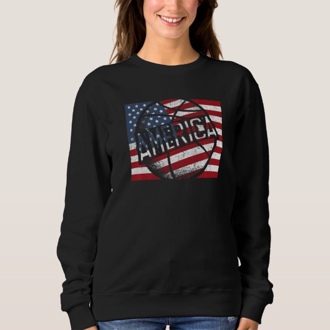 Camiseta Bandeira Americana de Basquete (Frente)