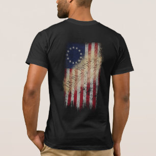 Camiseta Bandeira americana de Betsy Ross do vintage
