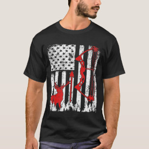 Camiseta Bandeira Americana de Caça a Arcos Patriótica