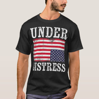 Camiseta Bandeira Americana de Cima sob Rua Unida de Sofrid