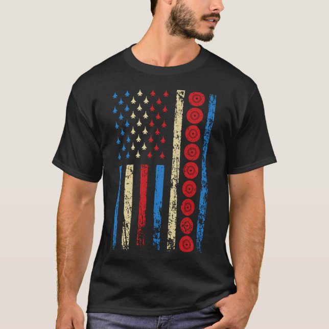 Camiseta Bandeira Americana De Esporte 4 De Julho De Bolich (Frente)