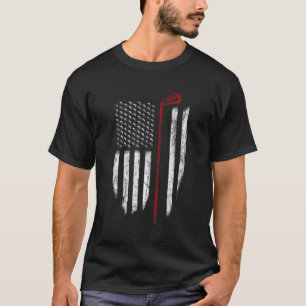 Camiseta Bandeira Americana De Golfe 4 De Julho Patriótica