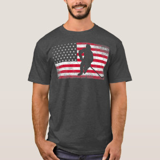 Camiseta Bandeira Americana de Hockey em 4 de julho Patriót