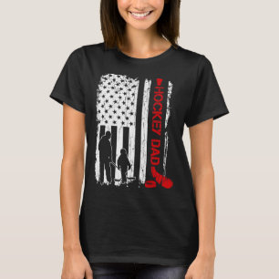 Camiseta Bandeira Americana de Hóquei em Oferta do Pai de H