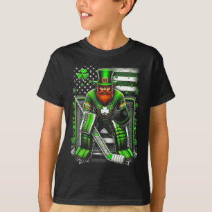 Camiseta Bandeira Americana de Hóquei Goleiro Dia de São Pa