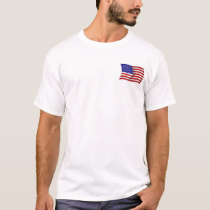 Camiseta BANDEIRA americana de ondulação dos EUA