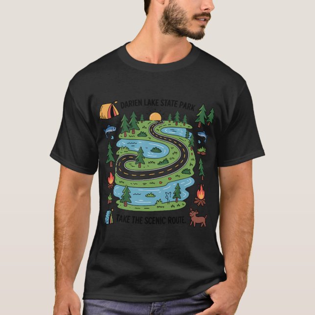 Camiseta Bandeira Americana de Pesca (Frente)