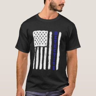 Camiseta Bandeira Americana Detetive Azul Cope Surpresa Vin