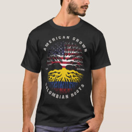 Camiseta Bandeira Americana do Colombiano Roots Colombia