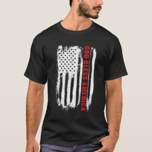 Camiseta Bandeira Americana do Deus abençoe