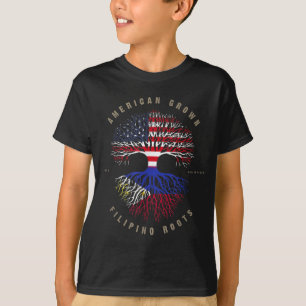 Camiseta Bandeira Americana do Filipino Roots Filipinas