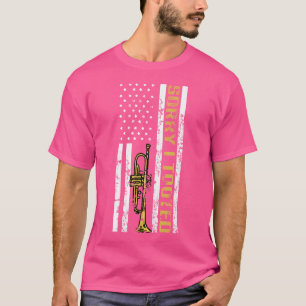 Camiseta Bandeira Americana do Jogador de Trompete - Descul