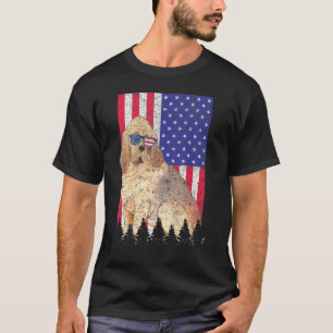 Camiseta Bandeira Americana do Orgulho Americano do Bloodho