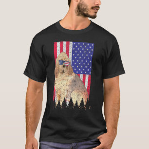Camiseta Bandeira Americana do Orgulho Americano do Bloodho