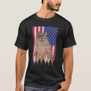 Camiseta Bandeira Americana do Orgulho Americano do Spitz P