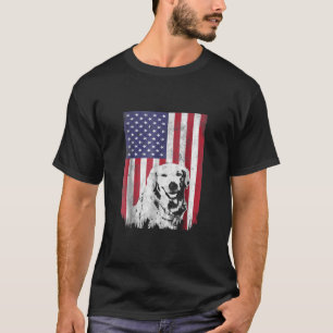 Camiseta Bandeira Americana Do Ouro De 4 De Julho